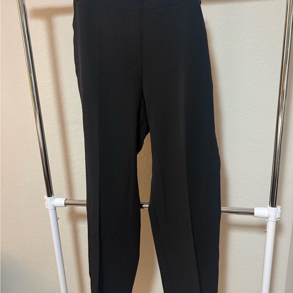 NWT Plus Size Evans Pull On Style Black Picasso Pants - Picture 3 of 7